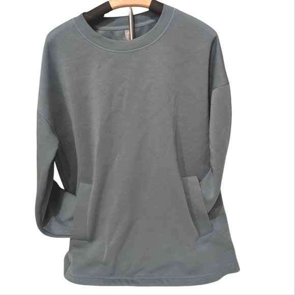 Mondetta Gray Long Sleeve Top | Size L | Soft & Cozy Everyday Shirt - Picture 2 of 9